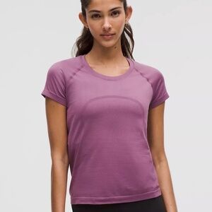 Lululemon Run Swiftly Tech Tee 2.0 Race Length Mystic Sz 8 NWOT